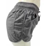 Short Dama Plomo Tela Mojada A Bordo Con Marieu