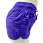 Short Dama Violeta Tela Mojada A Bordo Con Marieu