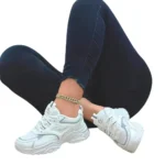 Zapatilla Mujer Blanco Deportiva Elegante Cacy A Bordo Con Marieu