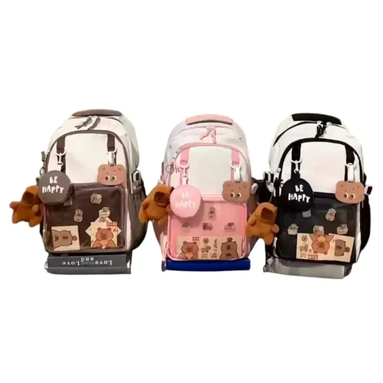 Mochila Capibara Niños Colegio Kawaii Colores Profesional A Bordo Con Marieú