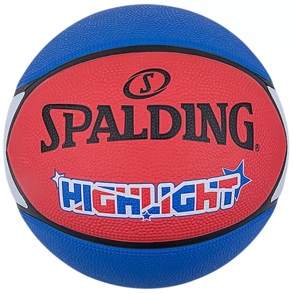 PELOTA PARA BASKET SPALDING HIGHLIGHT GOMA R/W/B – #7
