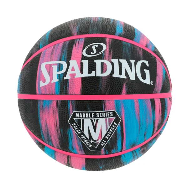 PELOTA PARA BASKET SPALDING MARBLE GOMA BLACK – #6
