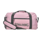 BOLSO DEPORTIVO SPALDING MEDIANO ROSADO LOGO GRIS