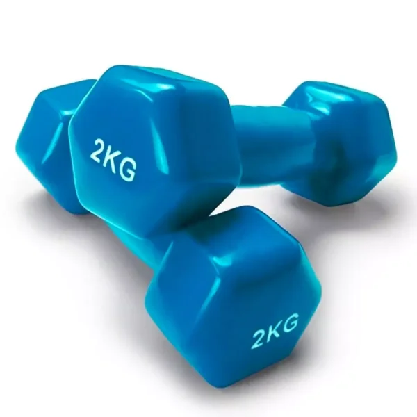 MANCUERNAS PLASTIFICADAS 2 KG – PAR DE PESAS