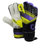 Guantes de Arquero Fútbol Premier – Neón Amarillo/Púrpura