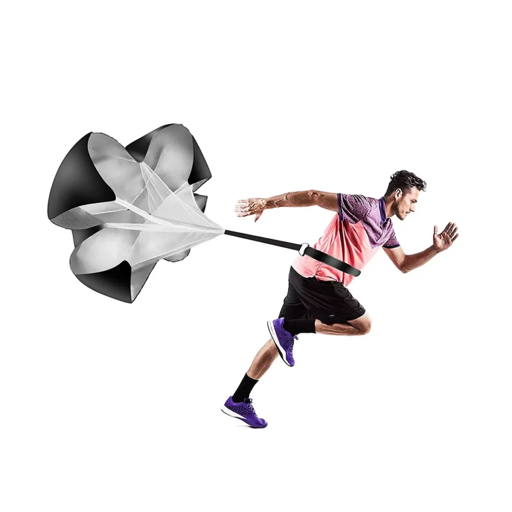 Paraca das de entrenamiento de velocidad paraguas de resistencia para correr para entrenamiento de v