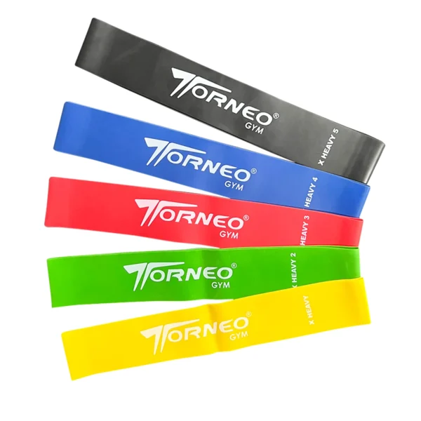 SET X5 UNID. DE MINI BANDAS ELASTICAS DE RESISTENCIA TORNEO #TOR-490
