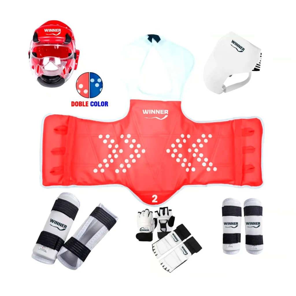 kit proteccion taekwondo numero 2