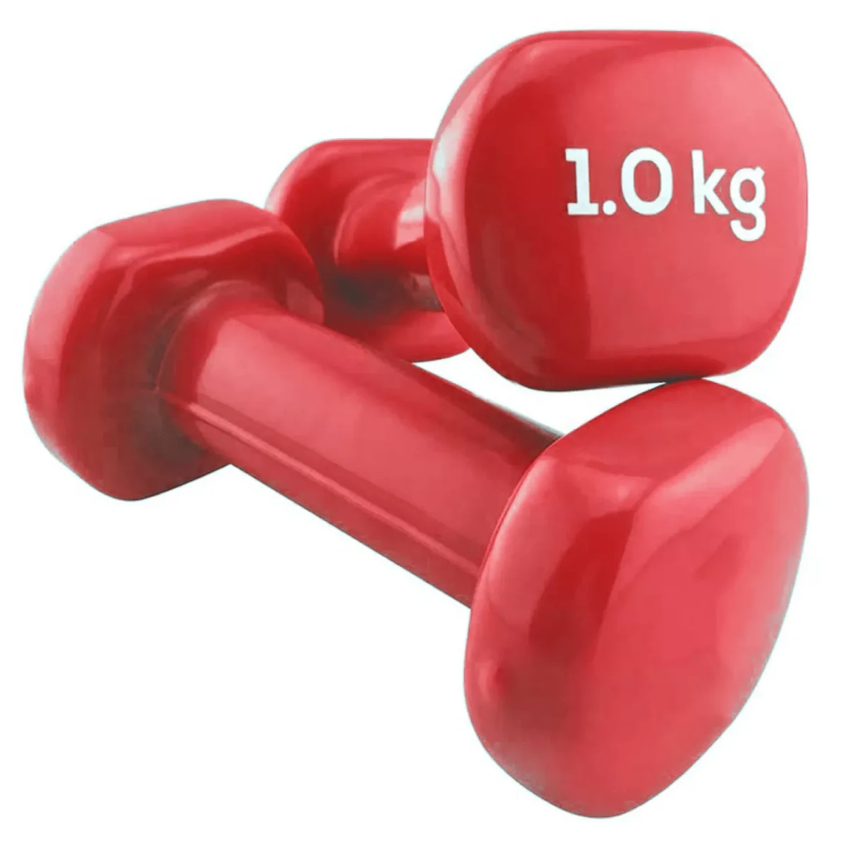 mancuernas vinil 1kg rojo