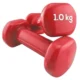 mancuernas vinil 1kg rojo