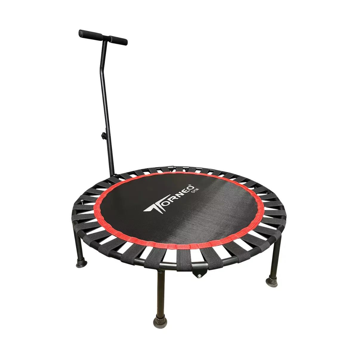 mini trampolin plegable con barra torneo 1m bandas TPL100F 1