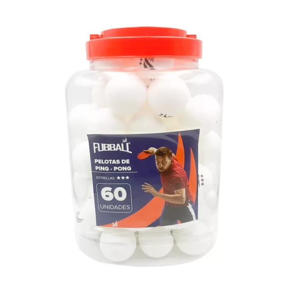 PELOTAS PING PONG 3 ESTRELLAS FUBBALL 60 UNDS